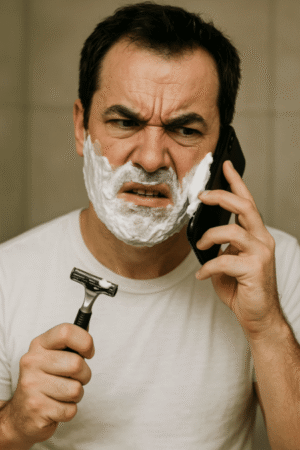 Dirigeant dérangé le matin par un problème technique